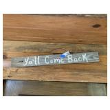 Barnwood Sign "Ya