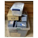 Tote of Card File Holders, etc