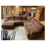 Microfiber Sectional Reclining Sofa