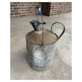 Vintage Galvanized Metal Fuel Canister