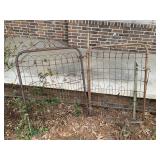 (2) Antique Metal Gates