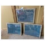 Proposed  Merton Dam Blueprints Framed