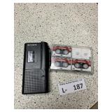 Sony Microcassette-Corder & Tapes