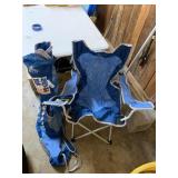 (2) Blue Folding Lawn Chairs