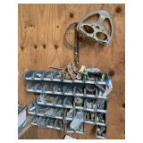 Misc on Wall  - Nuts & Bolts Holders, etc