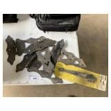 Antique Metal Hinges w/NIP Handle