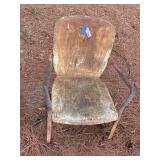 Vintage Mid-Century Metal Patio Lawn Chair