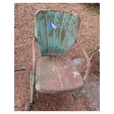 Vintage Mid-Century Metal Patio Lawn Chair