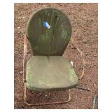 Vintage Mid-Century Metal Patio Lawn Chair