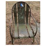 Vintage Mid-Century Metal Patio Lawn Chair