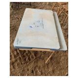 Vintage Enamel Topped Kitchen Table Extendable