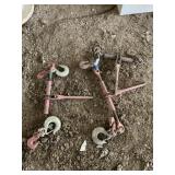 (3) Ratchering Chain Binders