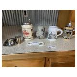 Beer Steins, etc