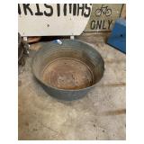 VIntage Galvanized Wash Tub