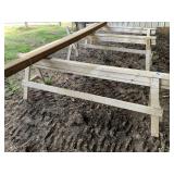 (3) Wood Saw Horses