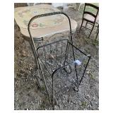 Rolling Folding Shopping Basket - no bag