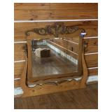 Vintage Oak Mirror