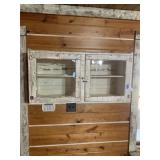 Antique Glass Door Cabinet