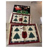 (3) Christmas Rugs