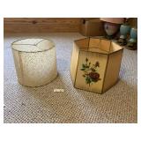 (2) Vintage Lamp Shades