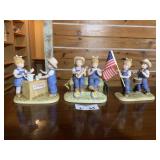 (3) Home Interiors "Denim Days" Figurines