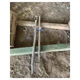 (2) Metal Winch Bars