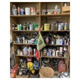 MIsc Chemicals, Paint, etc on Shelf