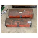 (2) Metal Tool Boxes & Contents