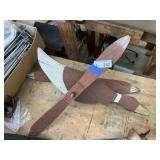 Vintage Folk Art Whirligig Duck Decor