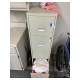 Metal File Cabinet & Contents