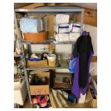 Metal Shelf & Contents (upstairs)