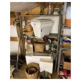 Metal Shelf & Contents (upstairs)