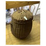 Vintage Wabanaki Ash Splint Basket (upstairs)
