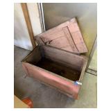 Vintage Wood Trunk approx 38 x 22 x 18