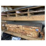 Metal Truck Tool Box, etc on Shelf