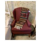 Queen Anne Style Wingback Chair