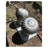 (2) Metal Vent Turbine