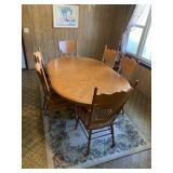 Oak Dining Table & Chairs
