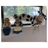 Wood Cow & Farmers Decor