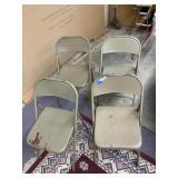 (4) Metal Folding Chairs