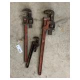 (3) Pipe Wrenches