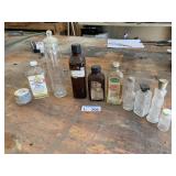 Antique Glass Bottles (some w/Contents)