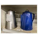 (2) Camp Coffee Pots