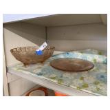 Vintage Pink Depression Plates & Bowl