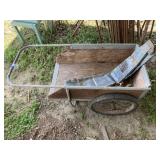 Small Wooden Garden Cart