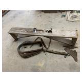 Antique Lot - Wood Bench, Horse Collar, etc