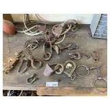 Vintage Industrial/Farm Hardware Pulleys, etc