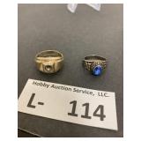 (2) RIngs (1marked 1/30 14KRGF)