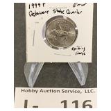 1999P Delaware State Quarter Error Spitting Horse