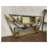 VIntage MCM 'Atomic' Shadow Box Wall Mirror